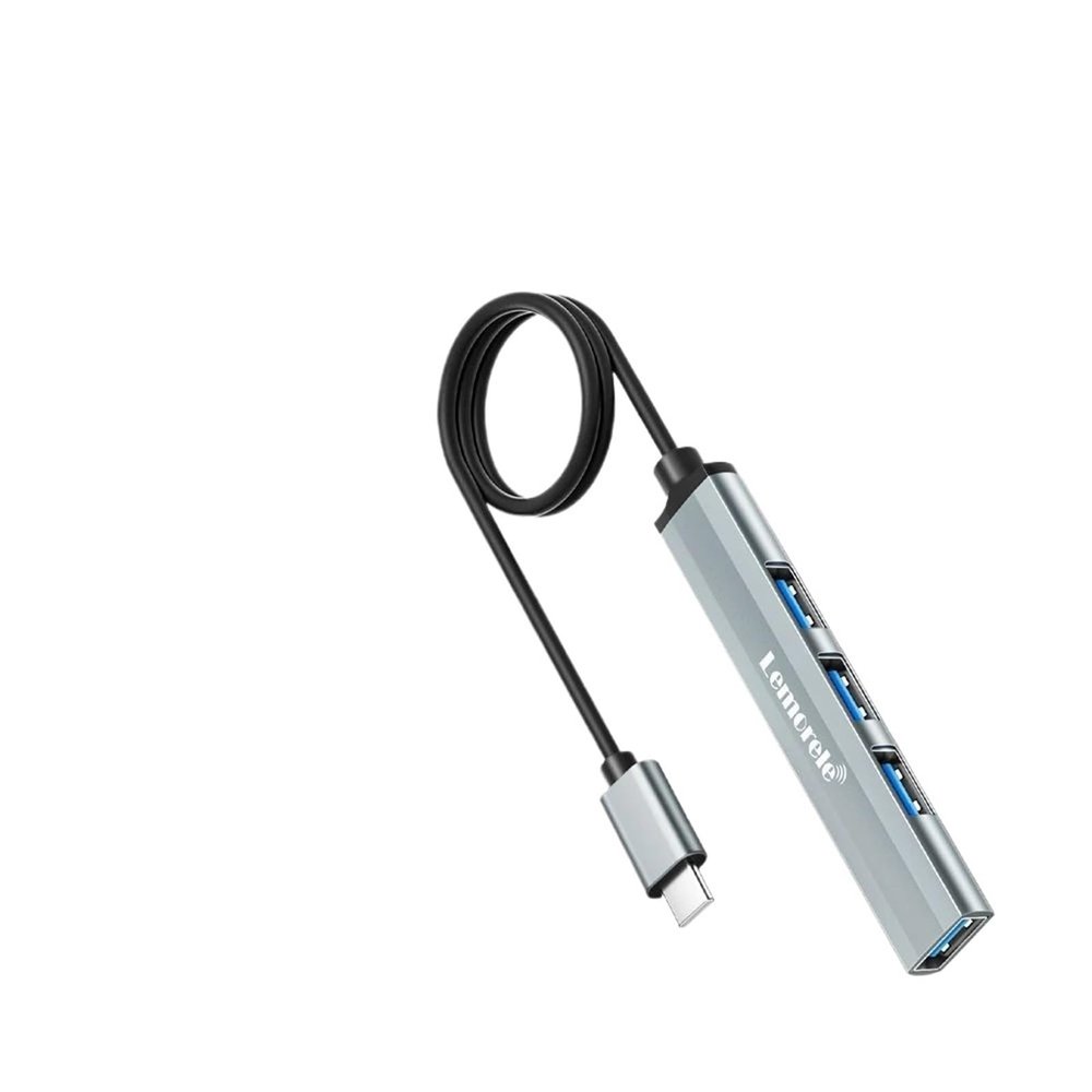 1Pcs USB C Hub USB Hub 3.0 Long Cable OTG 4 Port Type C HUB Multi Splitter Adapter Laptop Accessories(60CM)