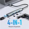 1Pcs USB C Hub USB Hub 3.0 Long Cable OTG 4 Port Type C HUB Multi Splitter Adapter Laptop Accessories(60CM) view 3