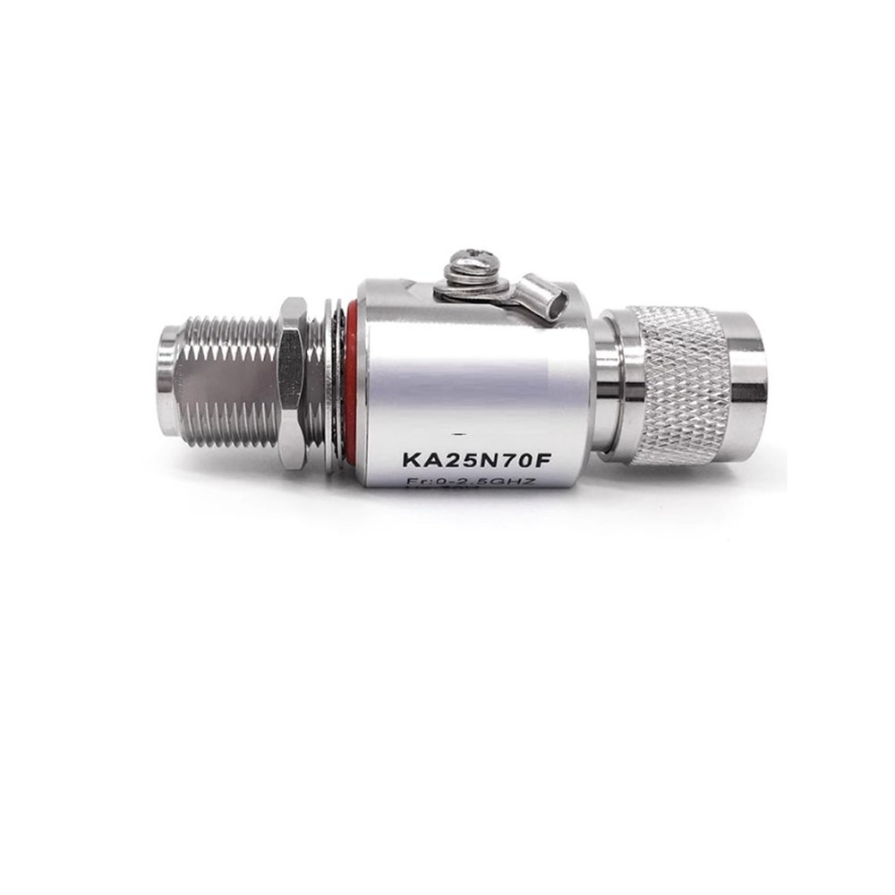 KA25N70M Feeder Surge Arrester N-JJ Dual Male Coaxial Signal 1/2 Feeder Surge Protection DC-2.5GHz(NJ/K)