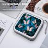 FekiLoot Cute Butterflies DVD Case,Portable Zipper DVD Storage Case CD Collection Bag EVA Protective Blu-ray Wallet Portable Disc Storage Wallet Bag for Car, Home, Office view 4