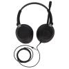 Hulex Supplies X6D 3.5MM Binaural Telephone Headset with Microphone, Call Center Headphone for Customer Service, Noise Cancelling Office Headset with 3.5mm Plug, Comfortable Lightweight view 1