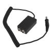 YuShaTra Universal Aviation Headset Cable Adapter, Helicopter U174 Male to GA Female Connector, 150cm/59.06in Durable ABS Adapter with Sponge and O Ring, Compatible with David Clark, view 3