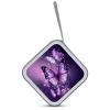 FekiLoot Beautiful Purple Butterfly Art DVD Case,Portable Zipper DVD Storage Case CD Collection Bag EVA Protective Blu-ray Wallet Portable Disc Storage Wallet Bag for Car, Home, Office view 3