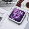 FekiLoot Beautiful Purple Butterfly Art DVD Case,Portable Zipper DVD Storage Case CD Collection Bag EVA Protective Blu-ray Wallet Portable Disc Storage Wallet Bag for Car, Home, Office view 4