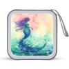 FekiLoot Beautiful Mermaid Tail DVD Case,Portable Zipper DVD Storage Case CD Collection Bag EVA Protective Blu-ray Wallet Portable Disc Storage Wallet Bag for Car, Home, Office view 1