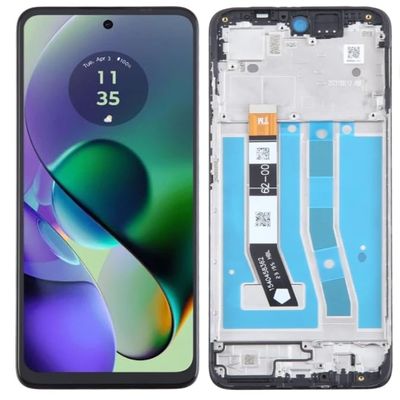 6.5-inch LCD Screen with Frame for Motorola Moto G54 5G Phone Display Touchscreen Digitizer Panel Full Assembly Replacement Part