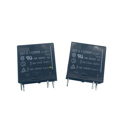 2pcs SDT-S-112DMR Relay SDT-S-112LMR 12V/10A/4 Pin 12VDC(SDT-S-112DMR-12V 10A)