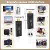 2026Upgrade Wireless HDMI Transmitter and Receiver, Plug&Play 2.4G/5G Wireless HDMI Extender Kit, 492ft/150m, 4K Decode 1080P@60Hz, Work for Video/Audio to Monitor from Laptop/PC/Projector view 3