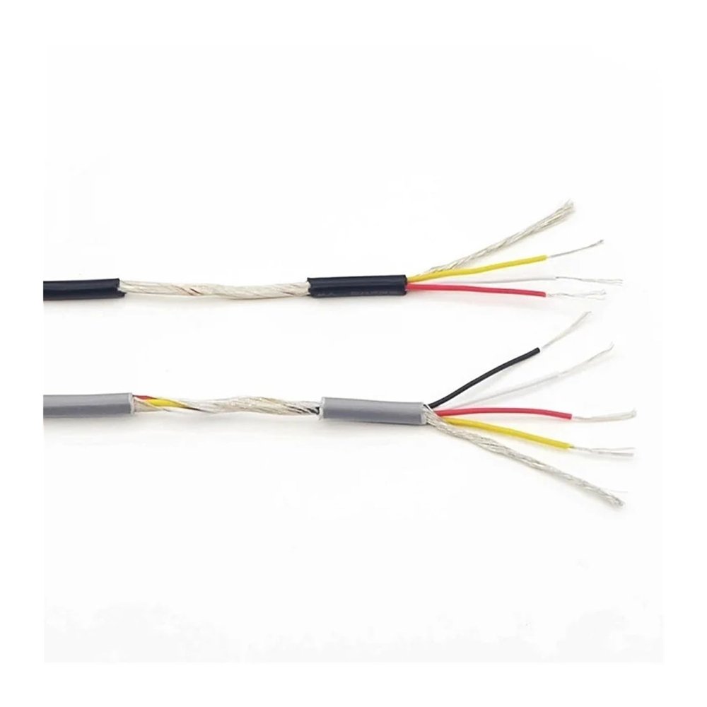 1pc 10M UL2547 Shielded Wire Signal Cable - 32-20 AWG Copper Control Wires for Audio & Headphones(Gray,32AWG X 10M-2CORES)