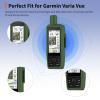 Case for Garmin GPSMAP H1 Silicone Protective  Outdoor Shockproof Handheld GPS Cover,Durable Anti-Scratch,Waterproof,Soft Silicone Sleeve for Garmin GPSMAP HI,Dark Green view 4