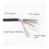1pc 10M UL2547 Shielded Wire Signal Cable - 32-20 AWG Copper Control Wires for Audio & Headphones(Black,20AWG X 10M-4CORES) view 2