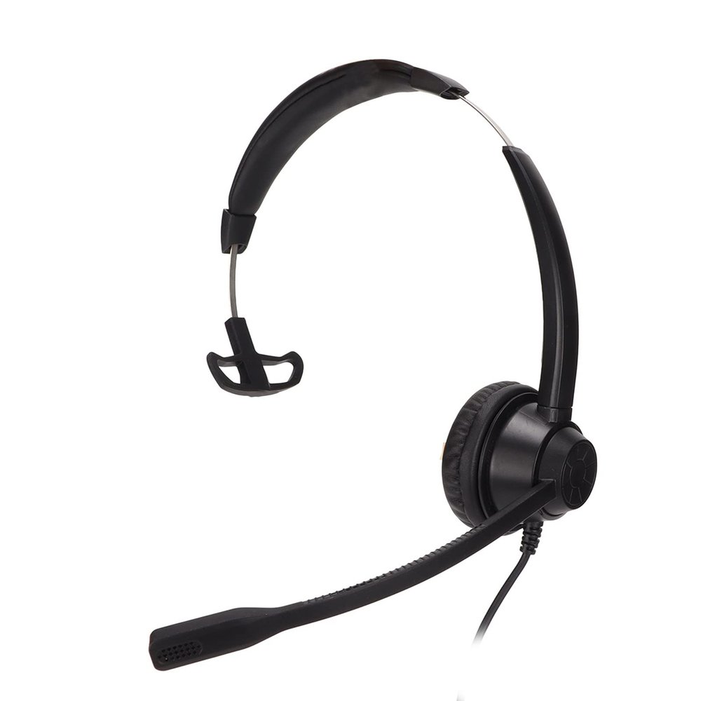 SUNGOOYUE H390 Professional Single Ear Telephone Headset, Black ABS, 2.5mm Jack, Noise Reducing Microphone, Compatible with Landline and VOIP Phones, for Call Centers and Office Use
