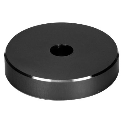 SUNGOOYUE Premium 45 RPM Turntable Adapter, All Aluminum Construction, 1.5 Inch Diameter, for Large Hole Records, Stable Playback with Enhanced Sound Quality (Black)