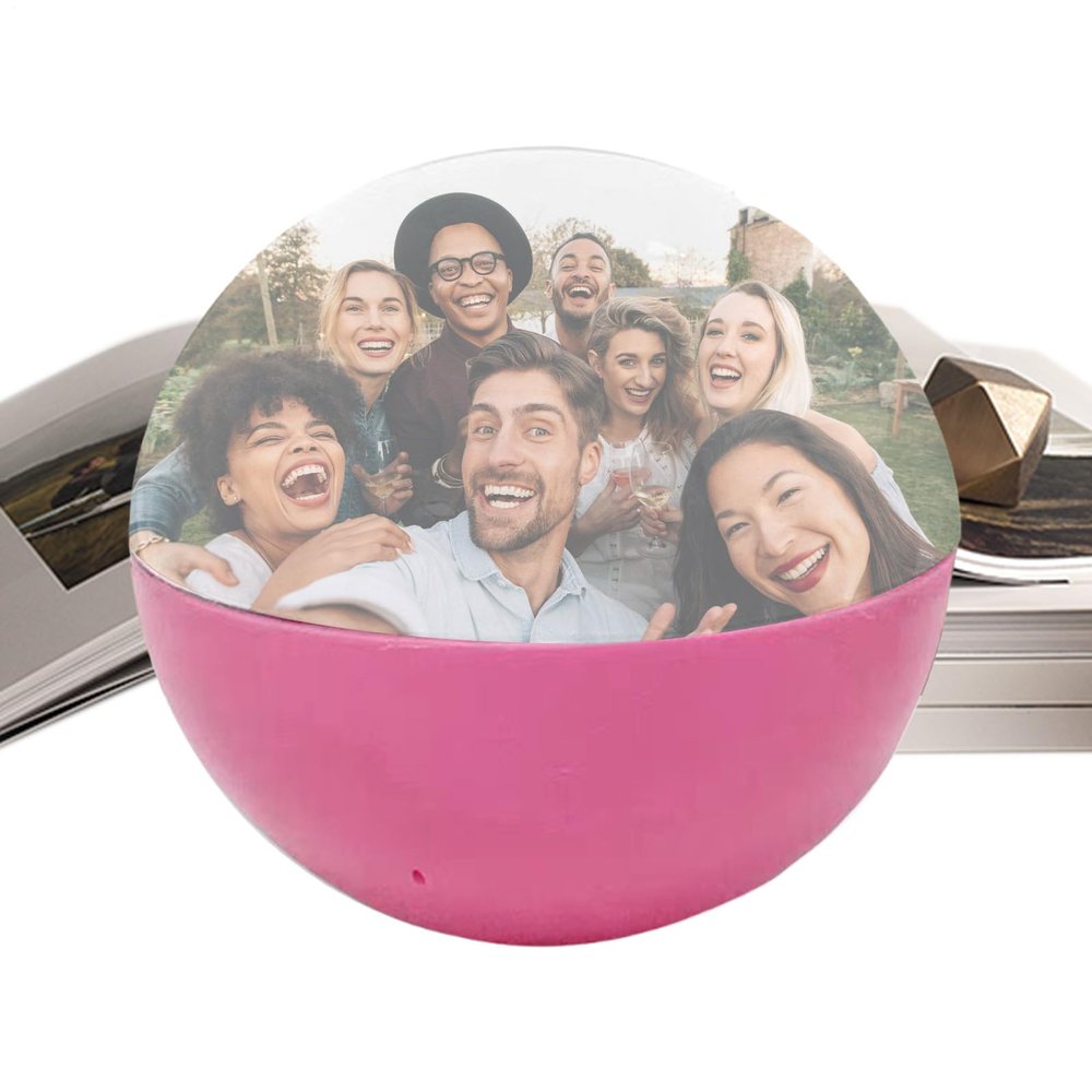 Crystal Ball Video Player - Hd Digital Sphere, Ball Shaped Player, Photos Video Crystal Gadget, Interactive Entertainment Device for Wedding, Night, Halloween, Party and Christmas