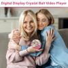 Crystal Ball Video Player - Hd Digital Sphere, Ball Shaped Player, Photos Video Crystal Gadget, Interactive Entertainment Device for Wedding, Night, Halloween, Party and Christmas view 4
