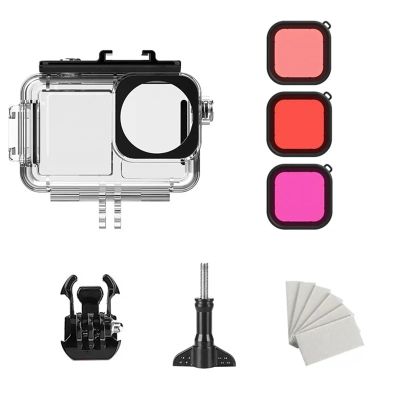 Compatible for DJI OSMO Action 4/3-45M Underwater Waterproof Diving Protective Housing Case Camera Accessory
