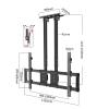 Adjustable TV Mount - Universal Fit for Large Sns, Space-Saving Design for Living Room, Bedroom, or Office view 2
