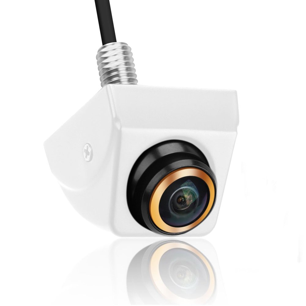 AHD 1080P Backup Camera - 170 Adjustable Fisheye Lens, Front/Side/Rear View Camera for Car, SUV, RV, Trailer, Camper, Van, Pickup Truck (White)