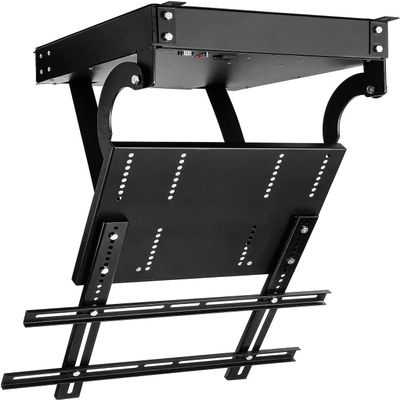 Electric Ceiling TV Mount Bracket, Adjustable Angle Lift for Flat Sn TVs, Space-Saving Solution for Home and Office