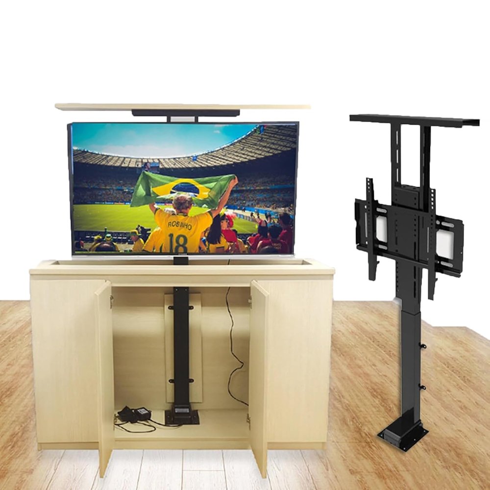 Adjustable TV Mount Bracket, for 32-70 Inch Electric TV Lift Stand, Teles Electric TV Lift, Motorised TV Bracket Stand with Remote, Up to 60kg