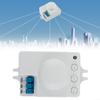 Adjustable Microwave Motion Detector with 360 Coverage, 1-10M Range, 10s-12min Timer, IP20 Protection, Works with 1000W Incandescent/700W CFL/150W Halogen-Lamps view 2