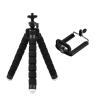 Compatible for GoPro Hero 12-3 Black/MAX, Compatible for YI/Eken/SJCAM/AKASO - Flexible Mini Octopus Tripod Action Camera Accessory(Black 2PC) view 1