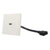 1 Set of HDMI2.0 Wall Panel with 20CM Extension Cable HDMI Pass-Through Socket Panel view 3