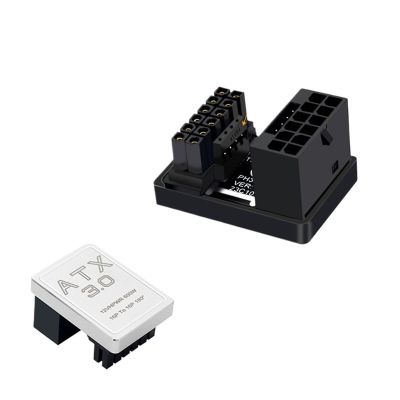 12vhpwr Power Adapter 180Degree RTX 40/50 Series ATX3.0 Grahpic Card 5. 600w 12+4 16Pin Male to Female Turn Connector(Silver Type A)
