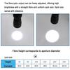 LED Fiber Optic Microscope Illuminator, Dual Gooseneck LED Lights Source, Colour Temperature 6000K, Adjustable Brightness and Aperture Size, for Stereo Zoom Microscopio view 2