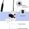 LED Fiber Optic Microscope Illuminator, Dual Gooseneck LED Lights Source, Colour Temperature 6000K, Adjustable Brightness and Aperture Size, for Stereo Zoom Microscopio view 3