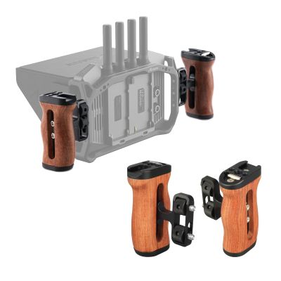 Accsoon Side Handle Handgrip for CineView M7 Pro Camera Monitor with 1/4"-20 Threaded Holes, 35mm Up and Down Adjustable Reversible Grip for Monitor/Smartphone/iPad/Tablet/DSLR Camera Cages(1 Pair