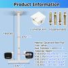 360 Suspended Security Camera Pole, 1.1-9.8ft Telescopic Outdoor Surveillance Poles with Universal Joint, Wall-mount Solar Panels Mounting Bracket(T-shaped,3.0m(9.8ft)) view 2