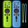 [2Pack] Climberer Cover for VIZIO XRT260,Smart TV Remote Control Replacement Glow in Dark Protective Skin Case - Blue & Green (XRT260) view 1