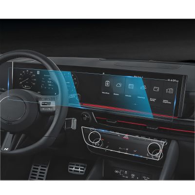 CDEFG For 2024 2025 2026 Hyundai Sonata Screen Protector - 12.3 Inch All-in-One 9H HD Tempered Glass & AC - Sonata (S, SEL, SEL Convenience, N Line) Touchscreen Accessories