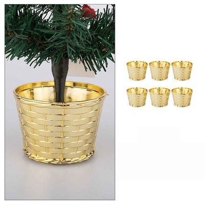 6Pcs Christmas Tree Stands, Sturdy Desktop Base, Artificial Christmas Tree Stands, Stable Support Frame, Christmas Supplies.