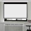 100-Inch Manual Pull-Down Projector Screen, 60-inch Wall-Mounted Movie Screen with Auto-Locking for Indoor Home Theaters(72 inch 16: 9) view 3