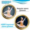 HQRP 3x25 Opera Glasses Theater Binoculars, w/Crystal Clear Optic (CCO), Burgundy with Golden Trim, w/Necklace Chain, for Adults Kids Women in Musical Concert Sport Events etc. view 3