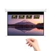 100-Inch Manual Pull-Down Projector Screen, 16:9 3D Projection Movie Screen with Auto-Locking for Home Theater, Ceiling or Wall Mounted view 1