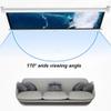 100-Inch Manual Pull-Down Projector Screen, 16:9 3D Projection Movie Screen with Auto-Locking for Home Theater, Ceiling or Wall Mounted view 3