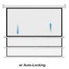 100-Inch Manual Pull-Down Projector Screen, 16:9 3D Projection Movie Screen with Auto-Locking for Home Theater, Ceiling or Wall Mounted view 4