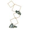 6.27FT Gold 4 Square Hoop Backdrop Stand, 4-Tier Detachable Wedding Metal Flower Arch Kit Frame for Photo Booth Background, Flower Display Background Decoration for Birthday Party (Square) view 1