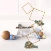 6.27FT Gold 4 Square Hoop Backdrop Stand, 4-Tier Detachable Wedding Metal Flower Arch Kit Frame for Photo Booth Background, Flower Display Background Decoration for Birthday Party (Square) view 2