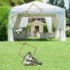 6.27FT Gold 4 Square Hoop Backdrop Stand, 4-Tier Detachable Wedding Metal Flower Arch Kit Frame for Photo Booth Background, Flower Display Background Decoration for Birthday Party (Square) view 3