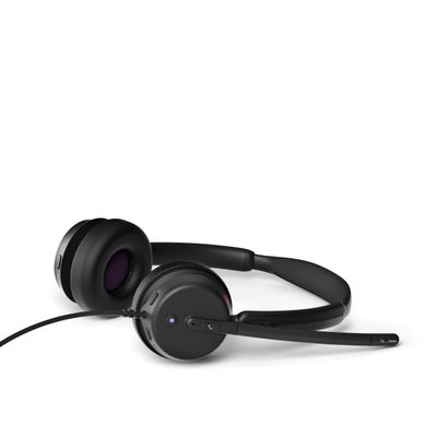 EPOS Impact 400  On-Ear Wired Headset with Hybrid ANC and USB-C/USB-A  Teams Certified for Clear, Professional Calls