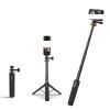 Compatible for Insta360 X5/Compatible for GoPro 13/Compatible for Action 5 Pro - Foldable Extension Selfie Stick, 20In Pole with Tripod, Travel Vlog Video Live Camera Holder view 2