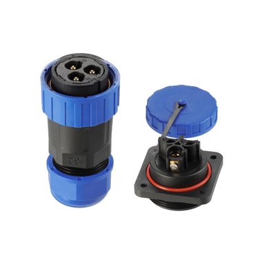 ZBLZGP TY32 3-Pin Waterproof Connector, Screw-Crimp Aviation Plug & Socket Set, Quick Disconnect Male Female Pair, 10AWG Cable Gauge for Power Equipment