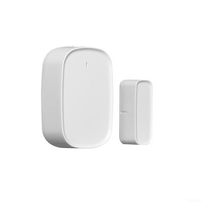 Smart Door and Window Sensor for Zigbee 3.0 Wireless Detector for Alarm Systems with Magnetic Contact ABS White