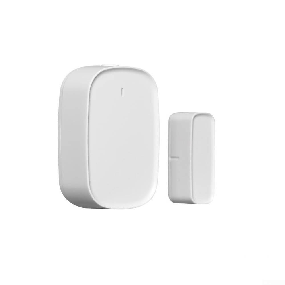 Smart Door and Window Sensor for Zigbee 3.0 Wireless Detector for Alarm Systems with Magnetic Contact ABS White