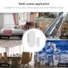 Smart Door and Window Sensor for Zigbee 3.0 Wireless Detector for Alarm Systems with Magnetic Contact ABS White view 3