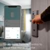 Smart Door and Window Sensor for Zigbee 3.0 Wireless Detector for Alarm Systems with Magnetic Contact ABS White view 4
